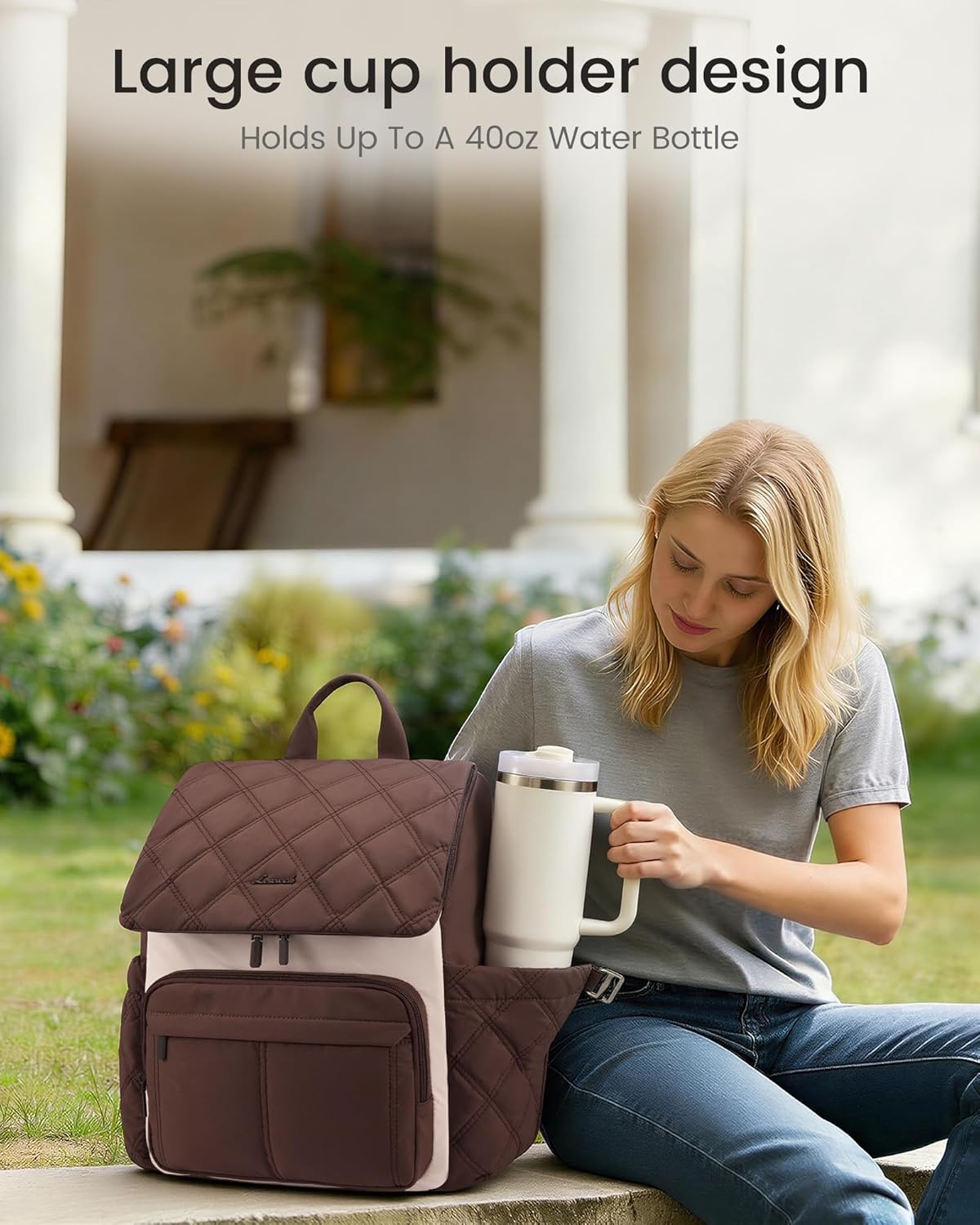 LOVEVOOK Diaper Bag Backpack With Pocket For Large Capacity Cup,Multi-Function Baby Travel Bag For Mom Dad,Waterproof Baby Bag for Boys Girls with Changing Pad,Insulated Bag,Stroller Straps,Green