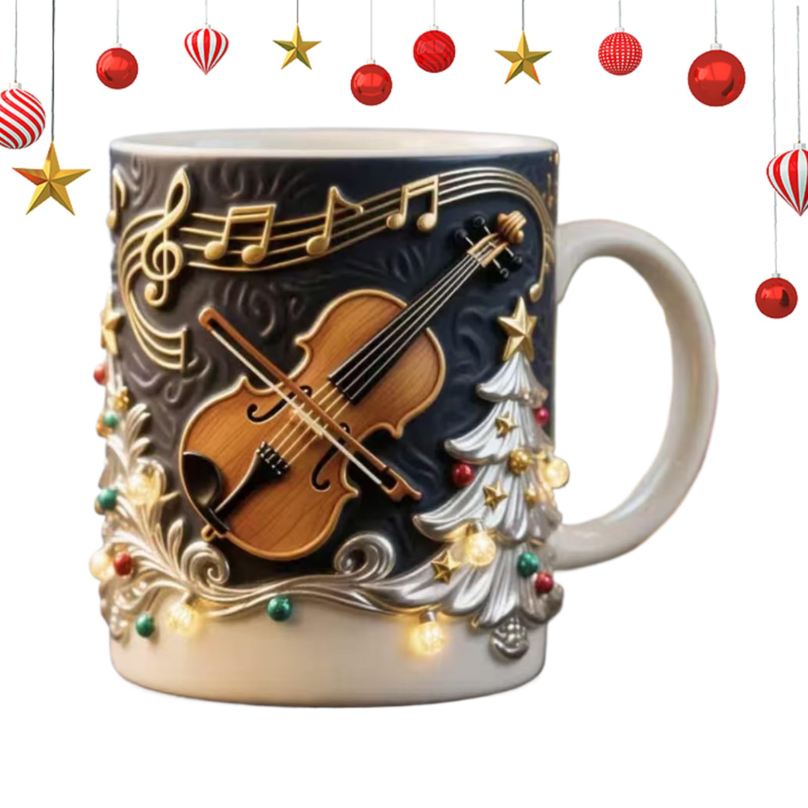 Tazas de café de Navidad, vasos novedosos de resina, tazas de vacaciones, para rutina matutina, fiesta de cumpleaños, decoración del hogar, celebraciones de temporada, momentos relajantes
