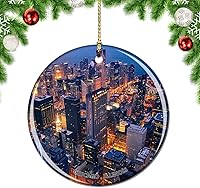 Vista 10 de Weekino Illinois Chicago Wrigley Field USA - Adorno para árbol de Navidad, decoración colgante para colgar, colección de recuerdos de viaje por