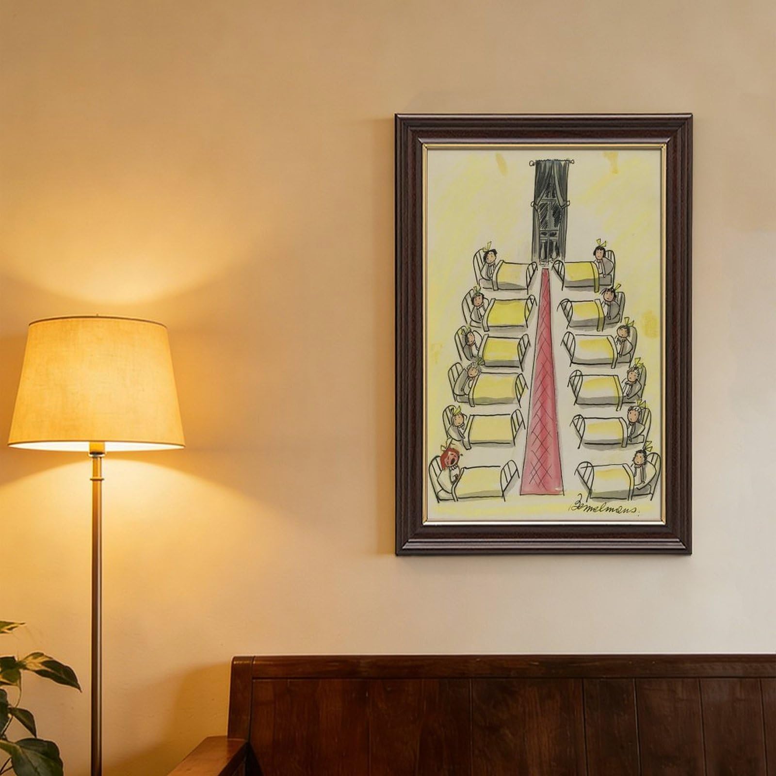 WCYB Bedtime by Ludwig Bemelmans – klasyczna sztuka książki dla dzieci, vintage opowieść na dobranoc druki wydruki plakaty płótno dekoracyjne obrazy ścienne do biura Hangab