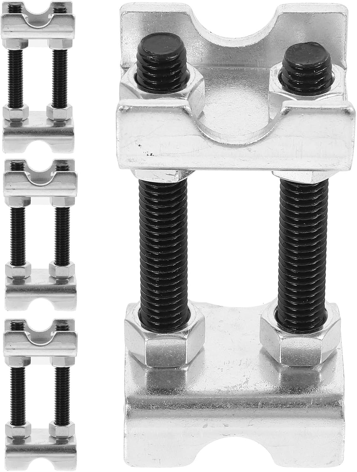 Coil Spring Compressor Tool Spiral Structure Dual Way Adjustable 4pcs Carbon Steel Small Coil Spring Spacers Prevents Slippage
