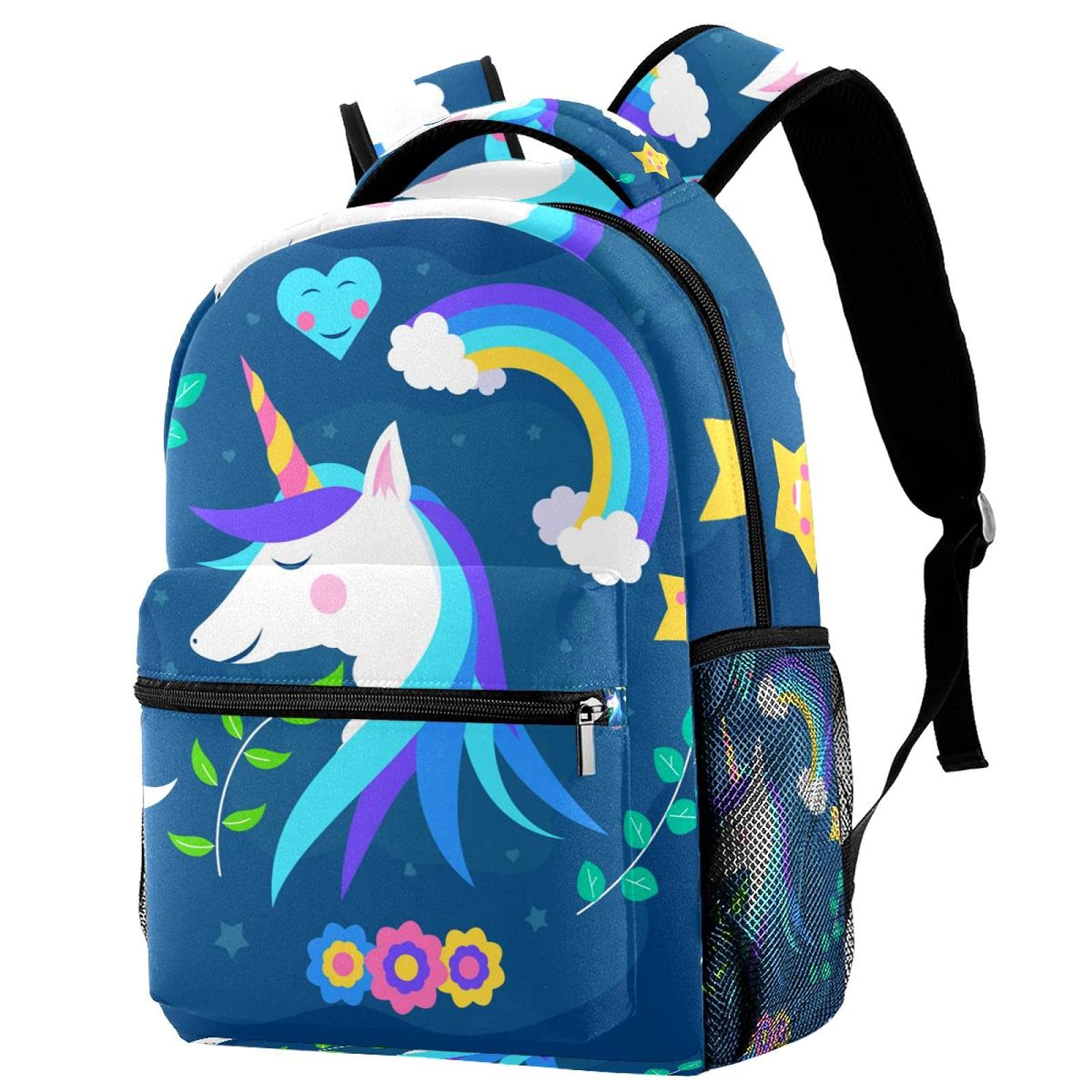Sac à dos décontracté ado à poches multiples rouge et blanc multicolore 06