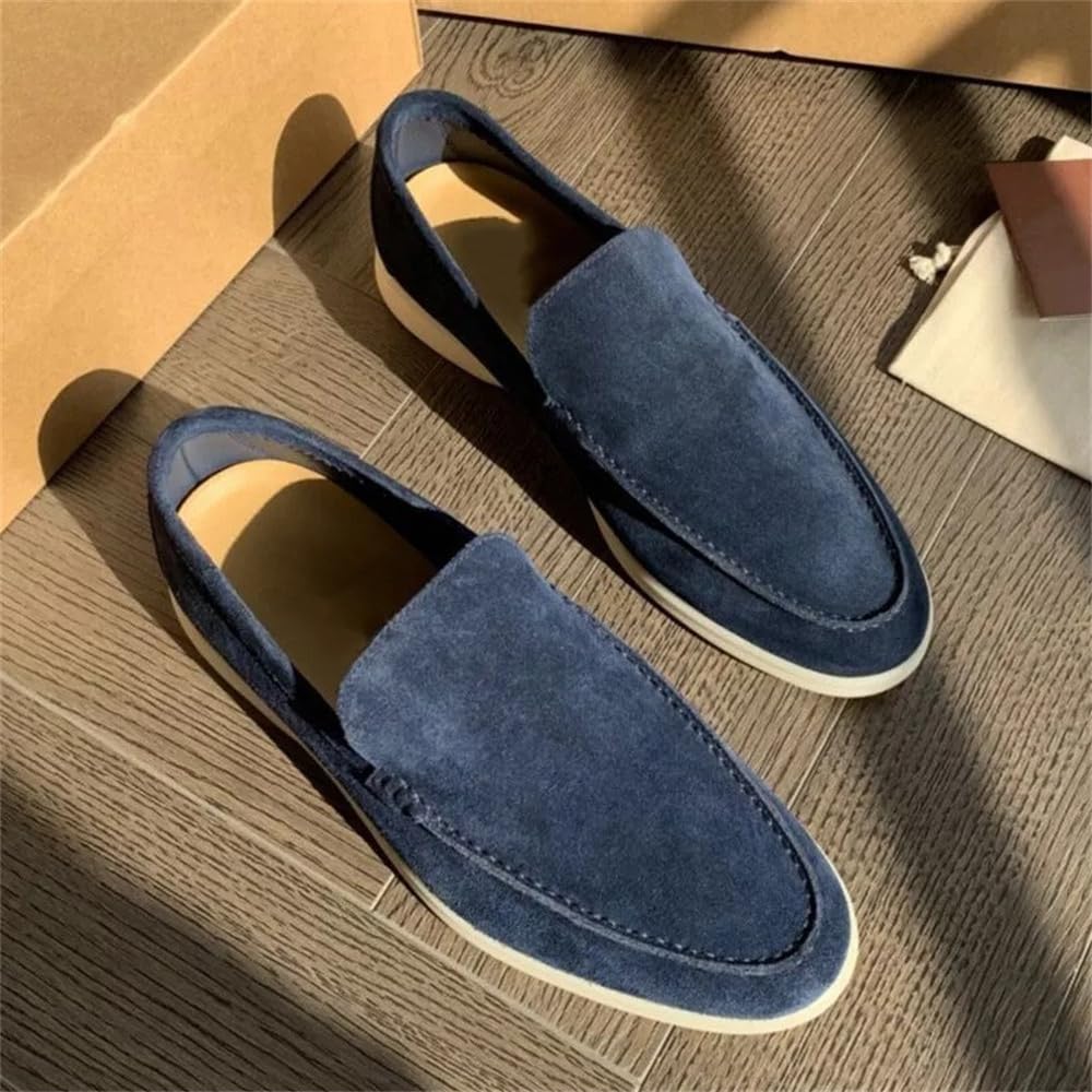 Loafers aus Wildleder Herren Klassische Wildleder Loafers Bequeme Mokassins