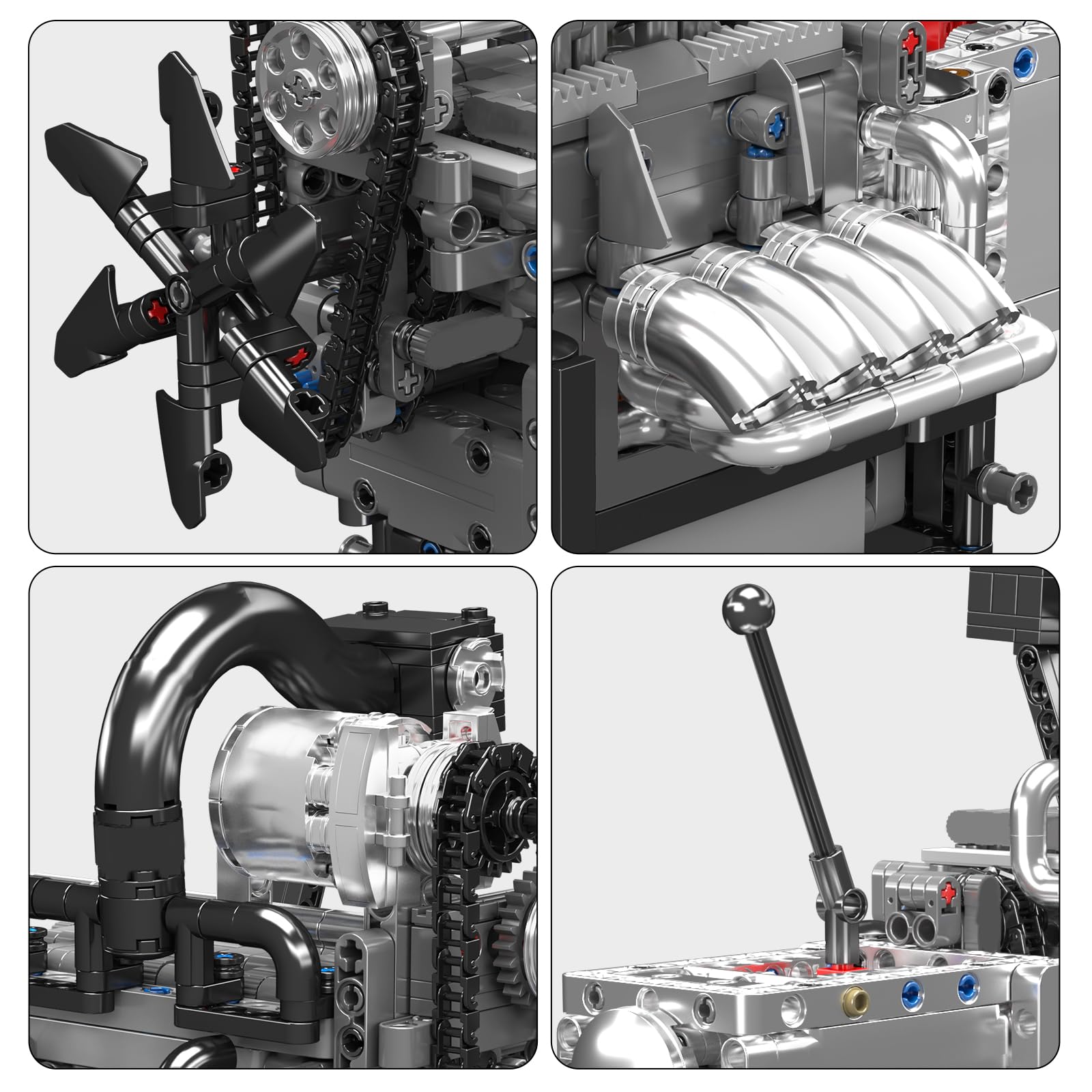 Amazon.co.jp: Mould King 10212 ロータリーエンジンモデル 組み立て