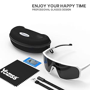 YOZISS Cycling Glasses Polarized Sports Sunglasses for Men Women Youth Baseball Running Driving Golf