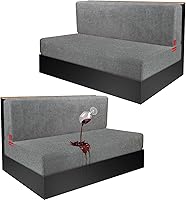 Vista 87 de Fundas de cojín 100 % impermeables para caravana, tela elástica, repuesto para asiento de cámper, funda de sofá lavable diseñada para banco de auto