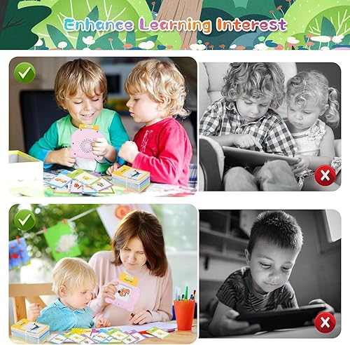 Miniatura 6 de Tarjetas didácticas parlantes, 224 palabras visuales, juguetes Montessori, juguetes de terapia del habla, juguetes sensoriales para autismo,