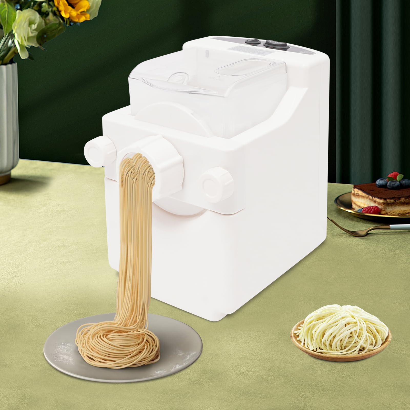 Macchina per pasta elettrica, con 9 forme, motore in rame puro 55-60rpm fino a 500 g, per pasta e gnocchi, pelle gnocchi, frutta e verdura