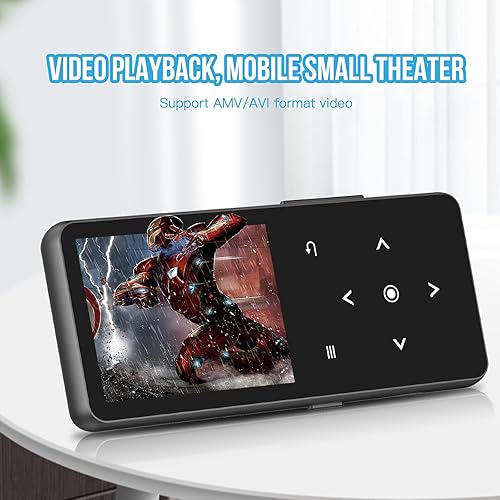 Miniatura 7 de Reproductor de MP3 de 32 GB con Bluetooth 5.3, reproductor de música con altavoz HD integrado para niños, MP3, radio FM, grabadora de voz, libro