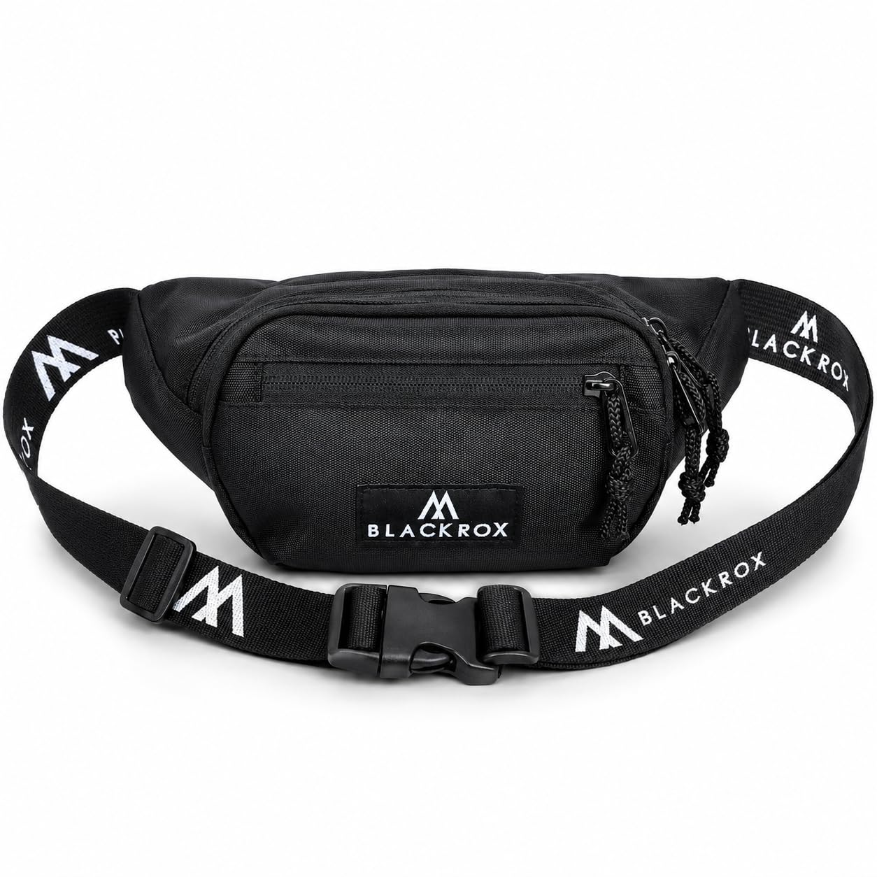 BLACKROX Gürteltasche Bauchtasche Unisex Hüfttasche, Geldgürtel, Sport & Fitness Damen & Herren, Wasserdicht Sporttasche, Outdoor, Laufgürtel, Waist Bag, Wandern,Reisen Schwarz