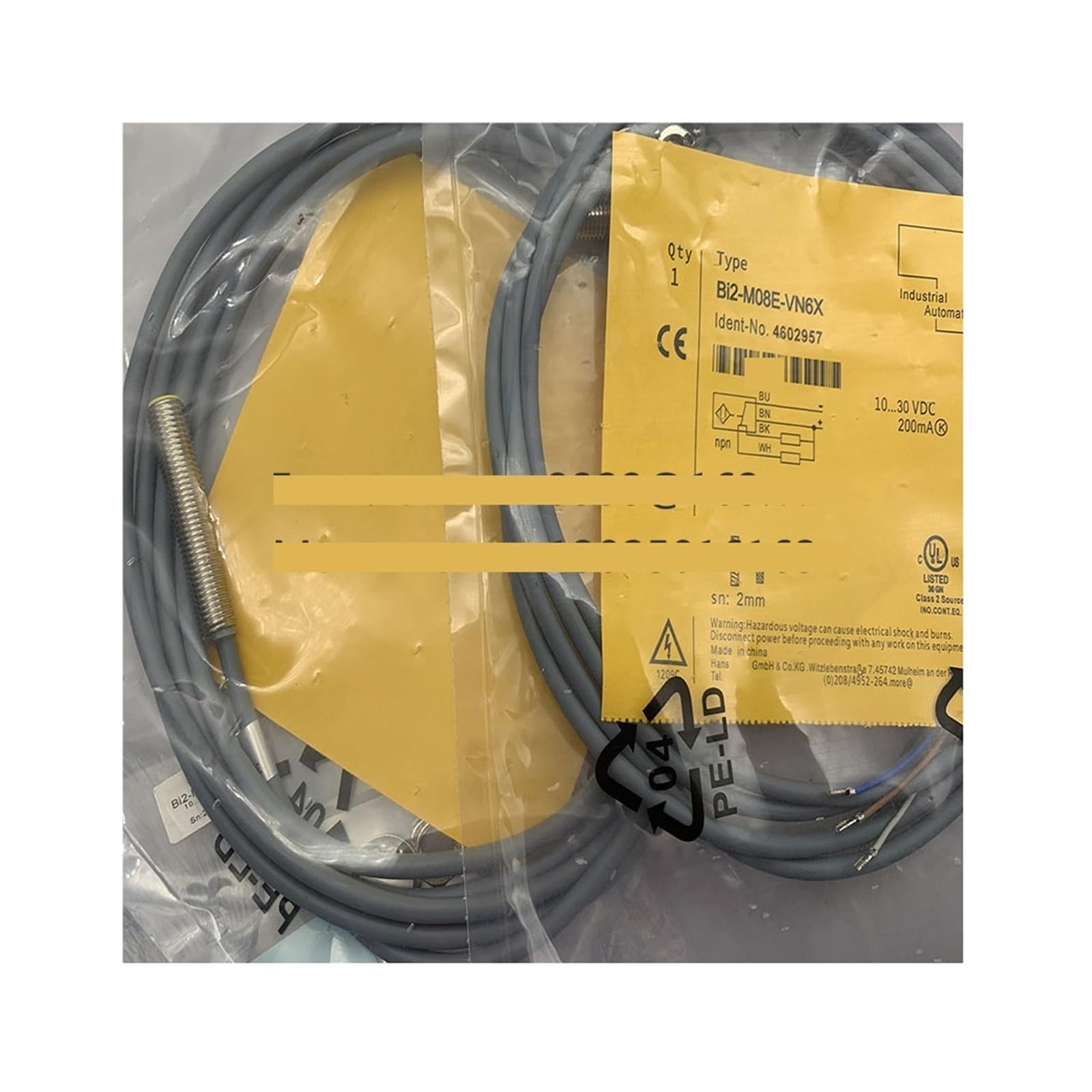 Détecteur BI2-M08E-VP6X inductif M8 pour automatisme industriel