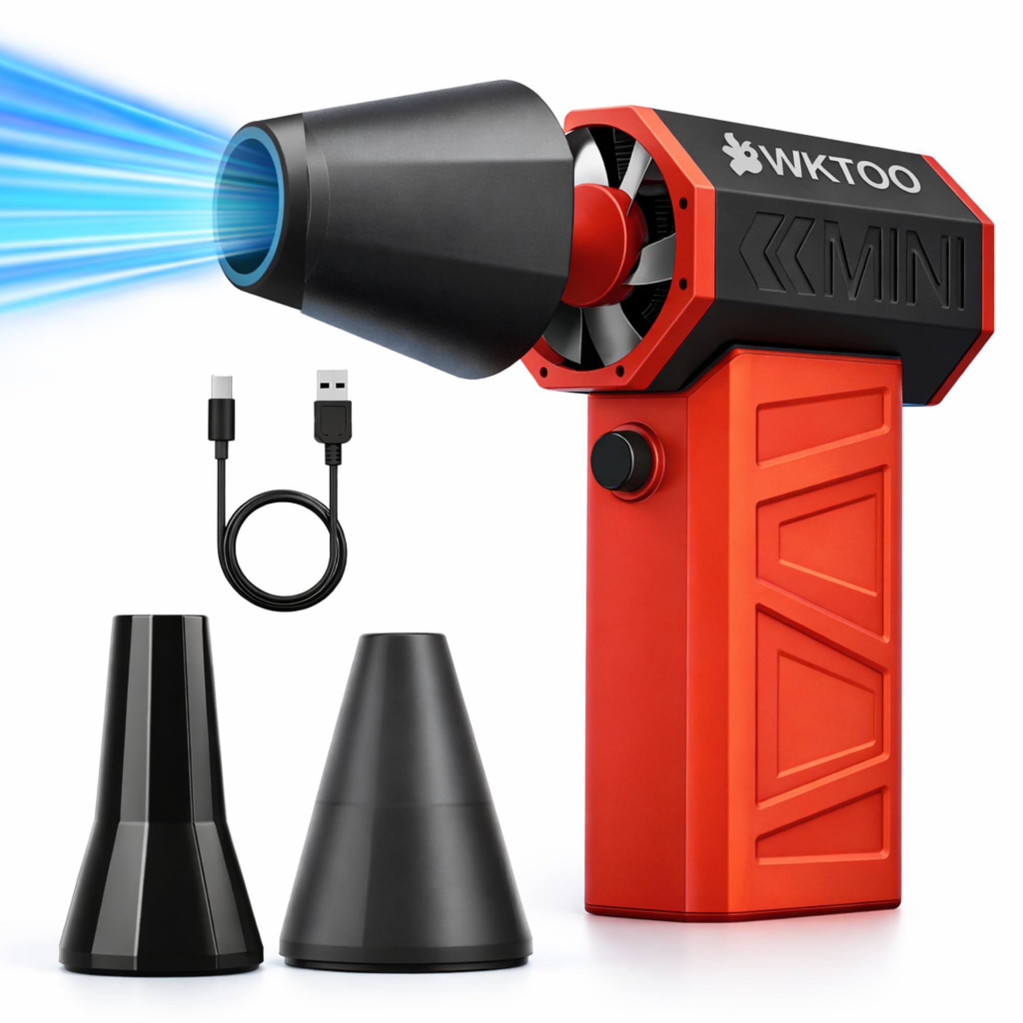 Electric air Duster 130000RPM Cordless Blower for PC, Computer & Keyboard Cleaning Mini Dust Blower,Compressed air,Rechargeable Laptop Dust Remover for Car Interior, Electronics, Office Equipment