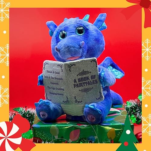 Miniatura 3 de Cuddle Barn Duncan El dragón narrador con ojos iluminados  Juguete de peluche animado  Mueve la boca, se balancea la cabeza y los ojos se iluminan