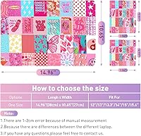 Vista 89 de Adhesivo para laptop de 12.1-15.6 pulgadas, calcomanía reutilizable universal de vinilo para laptop, protector de arte impermeable en color panal