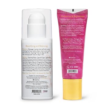 Dr. Anna Cabeca Hormone Harmony Bundle Intimate Moisturizer Cream (60-Day) + Balance Nourishing Skin Cream Cosmetic Moisturizers for Midlife Skin Support