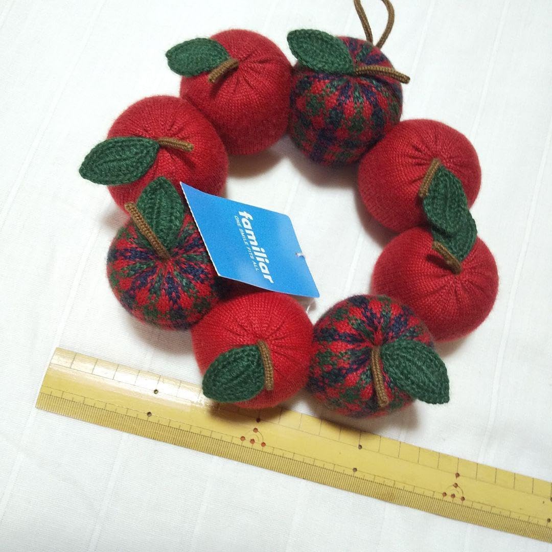 ☆新品未開封☆ファミリア クリスマスリース リンゴ赤チェック柄 ☆新品未開封☆ファミリア クリスマスリース リンゴ赤チェック柄 神戸