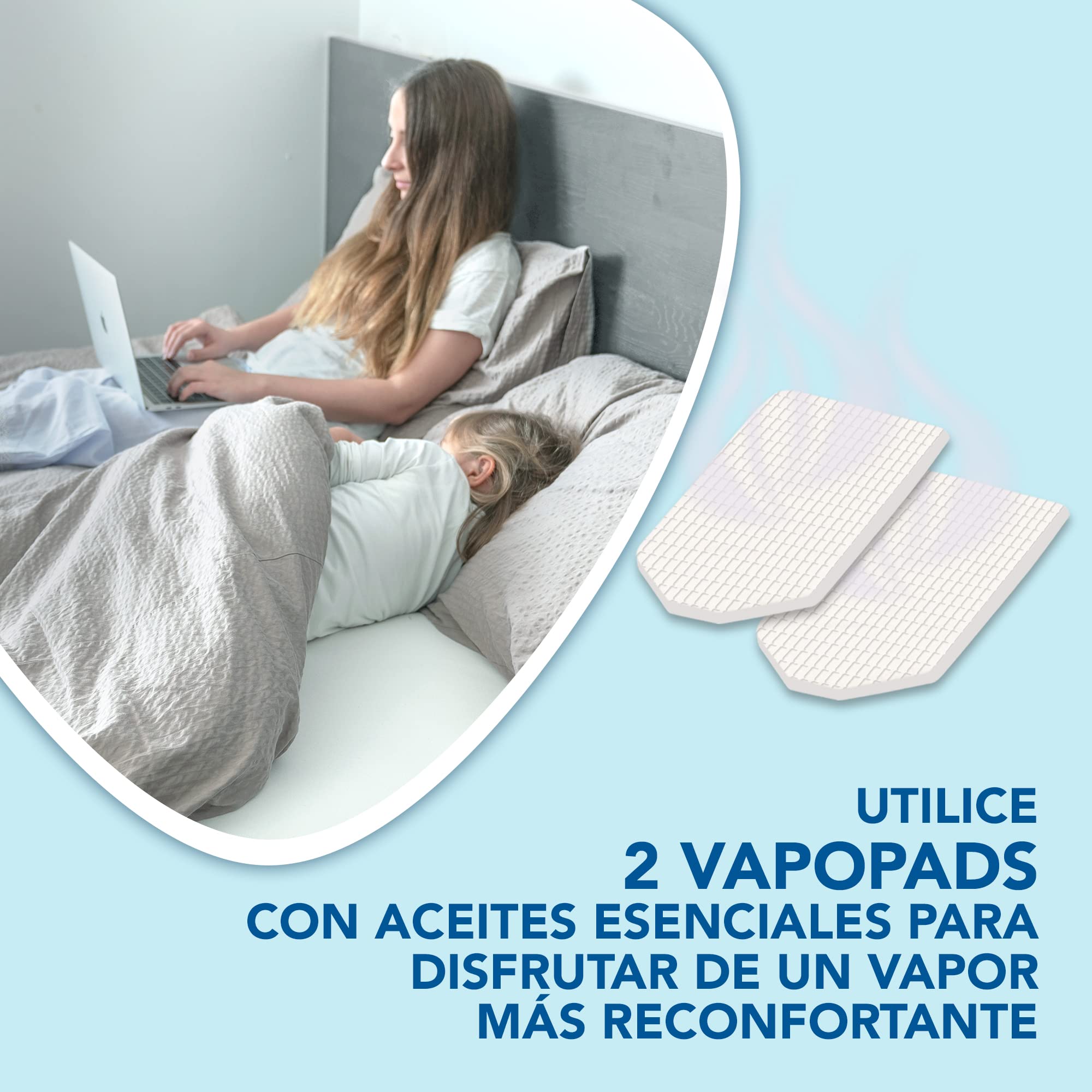 Vicks VH200 Inhalador de senos nasales con VapoPads, Control de vapor ajustable, Apagado automático