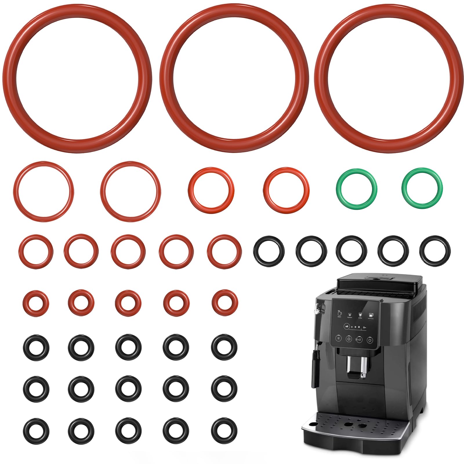10x Maintenance Kit / Sealings Suitable For Delonghi Ventilkörper Eam And Esam E - Foto 2