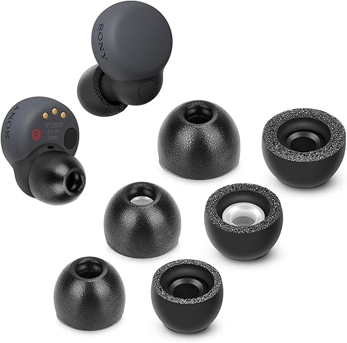 Tang Town Puntas de espuma viscoelástica para Sony LinkBuds S, almohadillas antideslizantes de repuesto para auriculares inalámbricos Sony, caben en