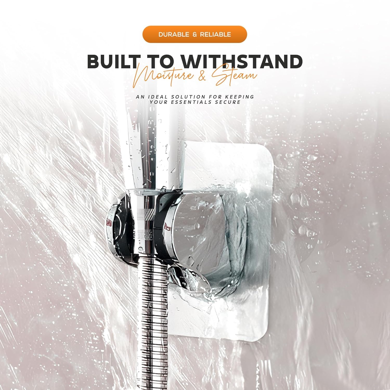 Self Adhesive Hand Shower Holder - No Drill! -3 Self Adhesive Hand Shower Holder - No Drill! -3