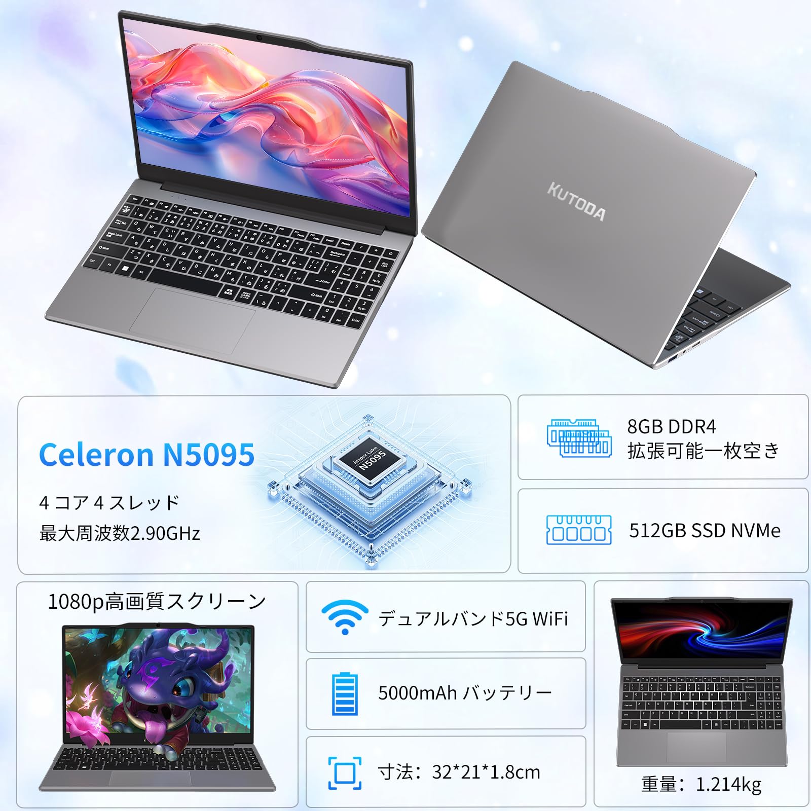 小型軽量❣サクサク快適SSD✨Win11 カメラ付きノートパソコン SSD 薄型 Amazon.co.jp: ノートパソコン 14.1インチ office 2019搭載｜N5095