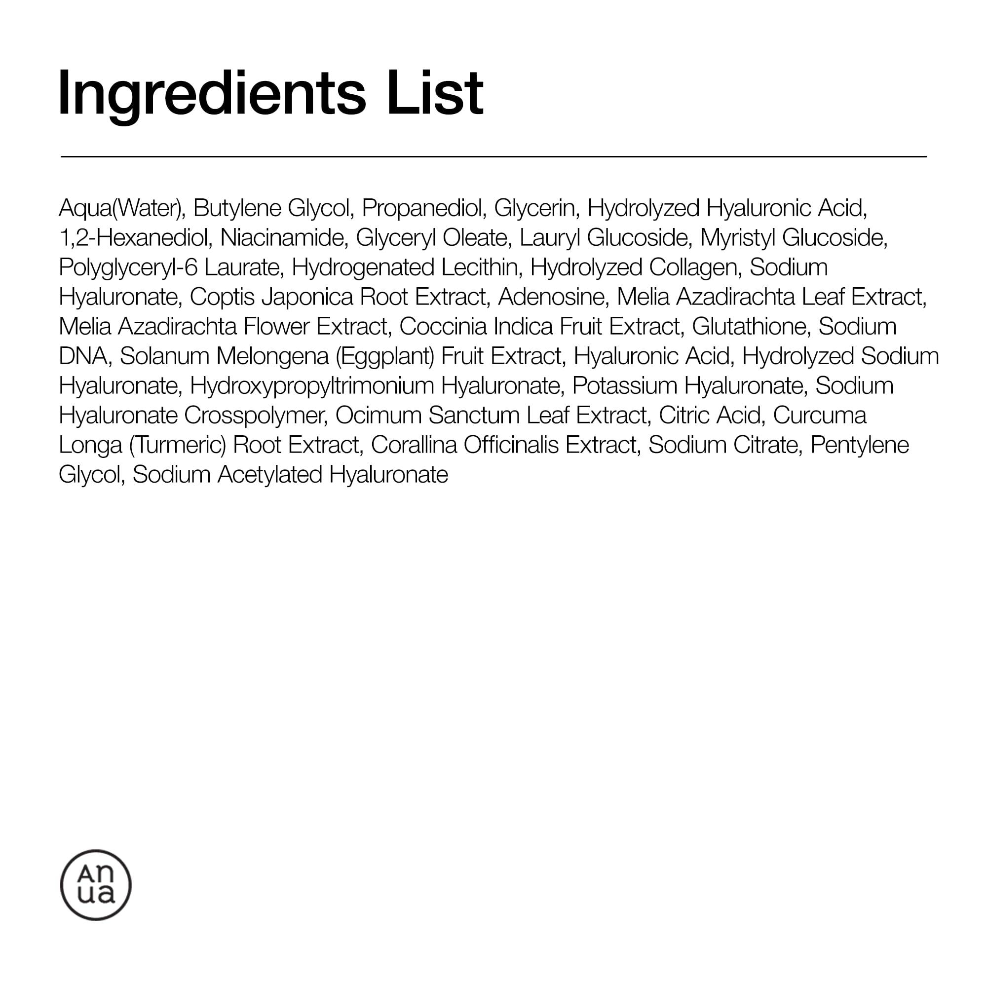 Anua PDRN Hyaluronic Acid Capsule 100 Serum – Siero Viso Coreano con PDRN, Acido Ialuronico e Collagene, Texture Leggera e Acquosa a Rapido Assorbimento, Idratazione Profonda No-Sticky (30 ml)