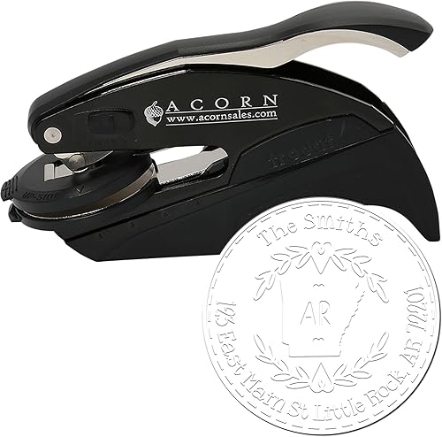 Miniatura 62 de Round State Love - Sello de dirección de devolución para Texas, uso con almohadilla de sello, mango de madera, sello de dirección de Texas