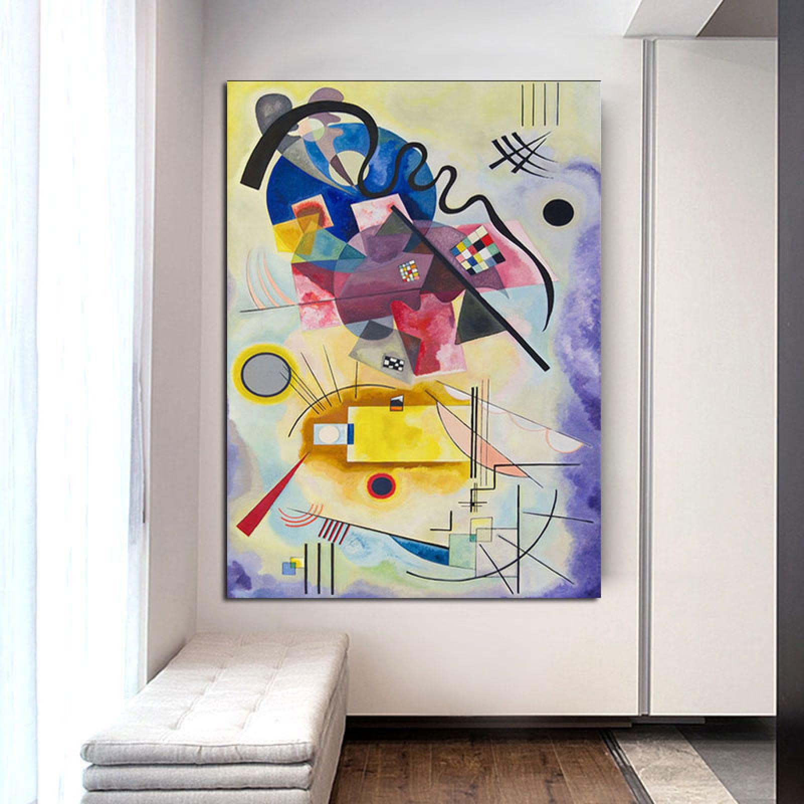 Quadro Su Tela Epic Graffiti – Diversi Cerchi Di Kandinsky, 40x40 Cm, Multicolore - 3
