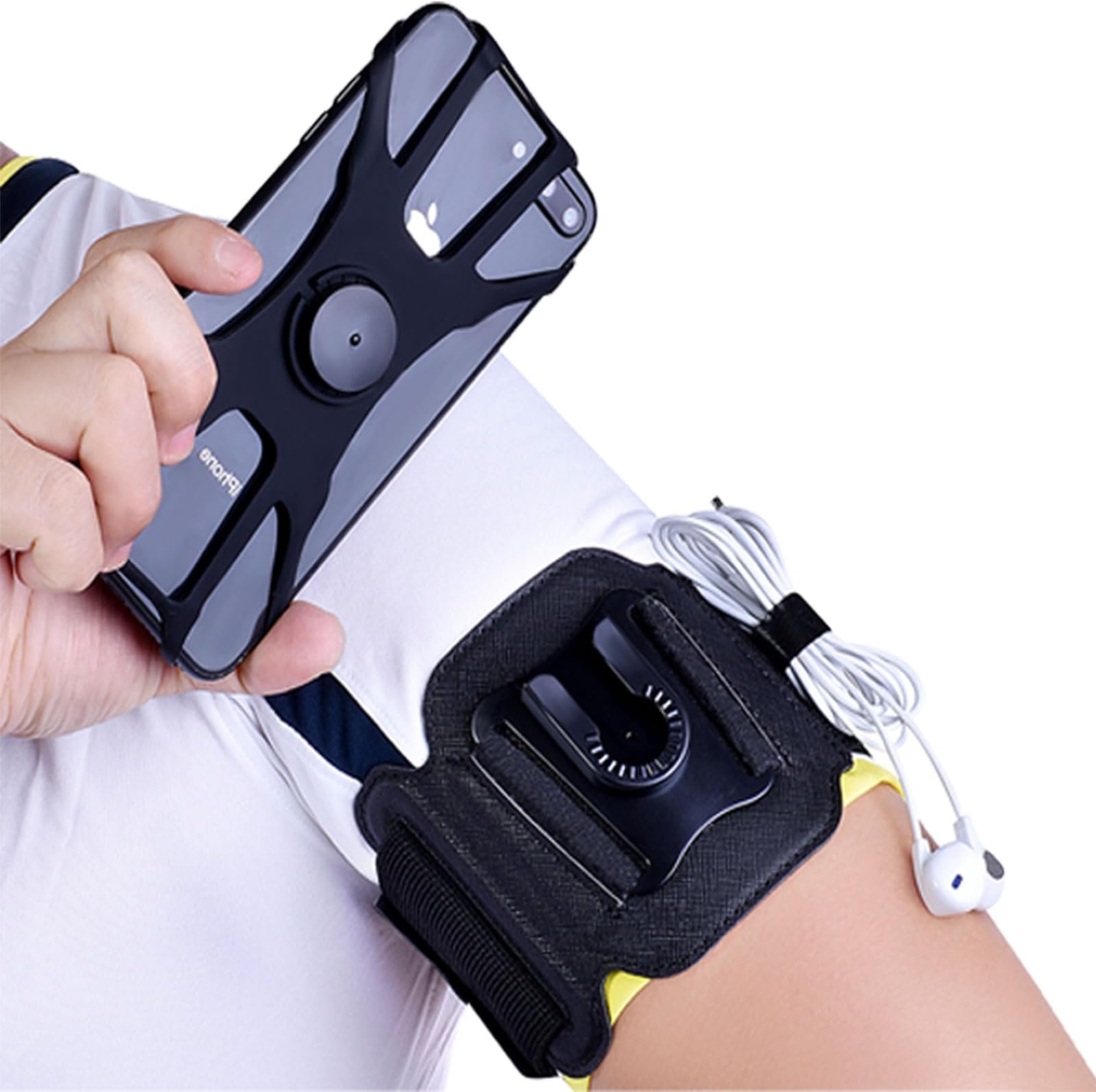 MOVOYEE 360° Rotatable Running Armband Cell Phone Holder