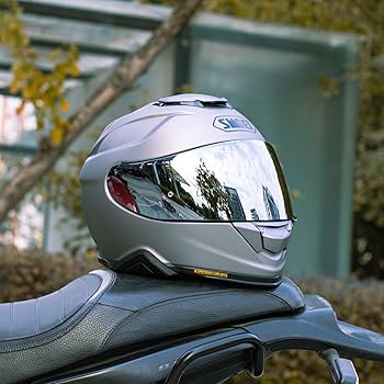 SHOEI GT-Air2 QUBIT 美品　シルバーミラーシールド付 We installed the Yamashiro Extra Mirror Shield/Clear Silver on our