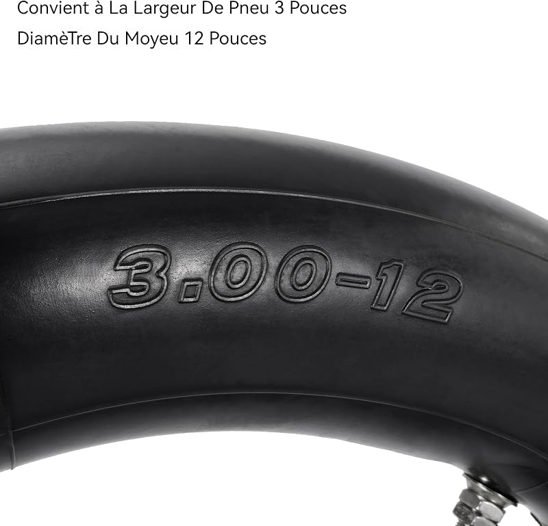 MTATCN Belső Gumitömlő 3.00-12/80/100-12 TR4 Szeleppel - Kompatibilis SSR XR CRF KLX DRZ Motorokhoz - Strapabíró Butilkaucsuk Offroad Motork
