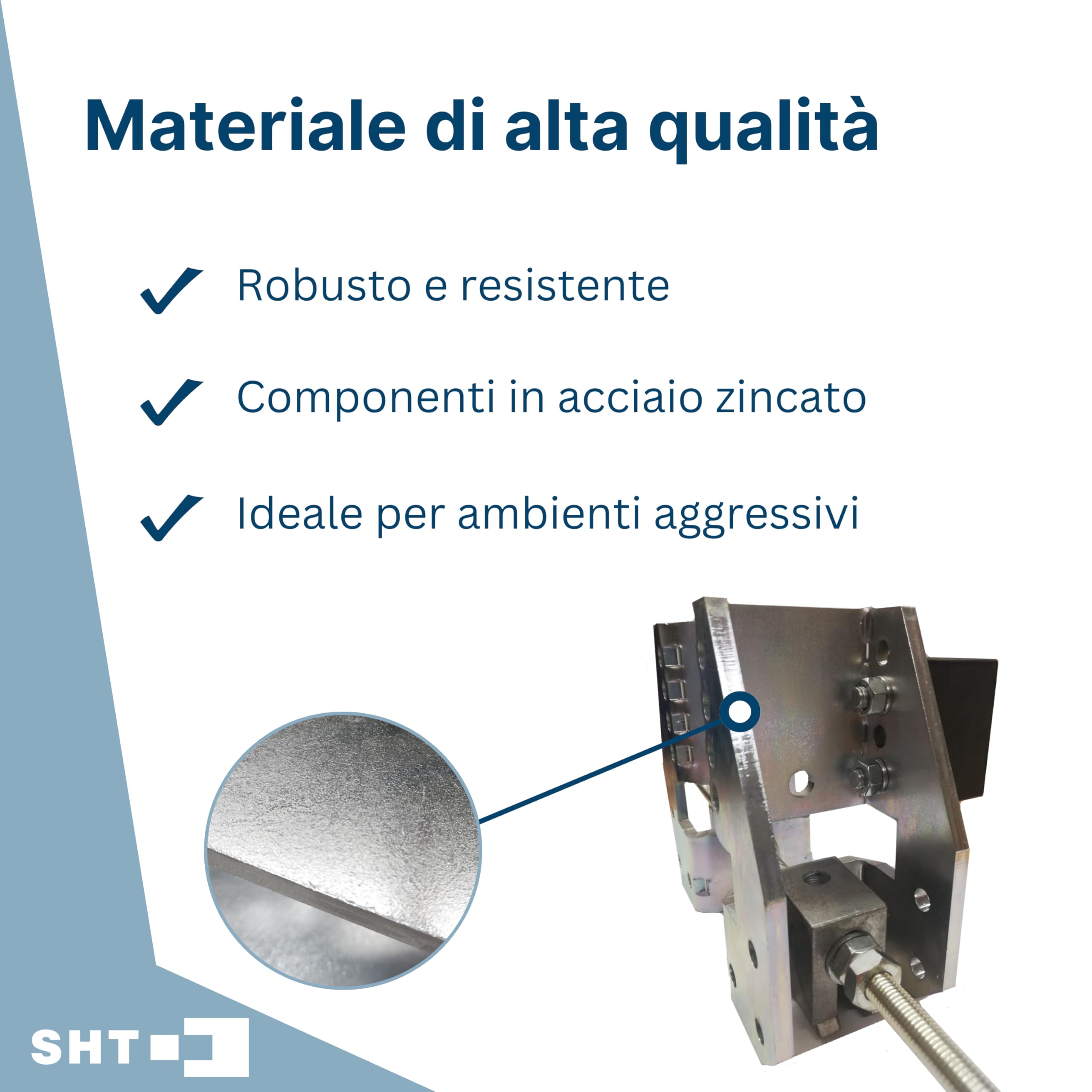 Set 2 tamponi carrello SHT – Paracolpi per rotaia da 82 a 300 mm – 2 pezzi