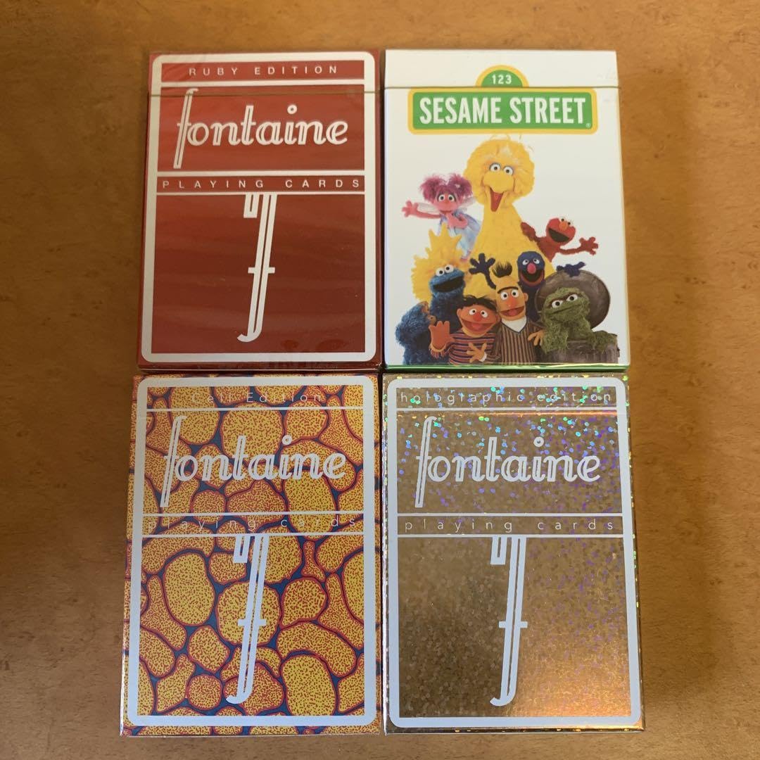Amazon.co.jp: Fontaine playing card 4つセット トランプ : おもちゃ