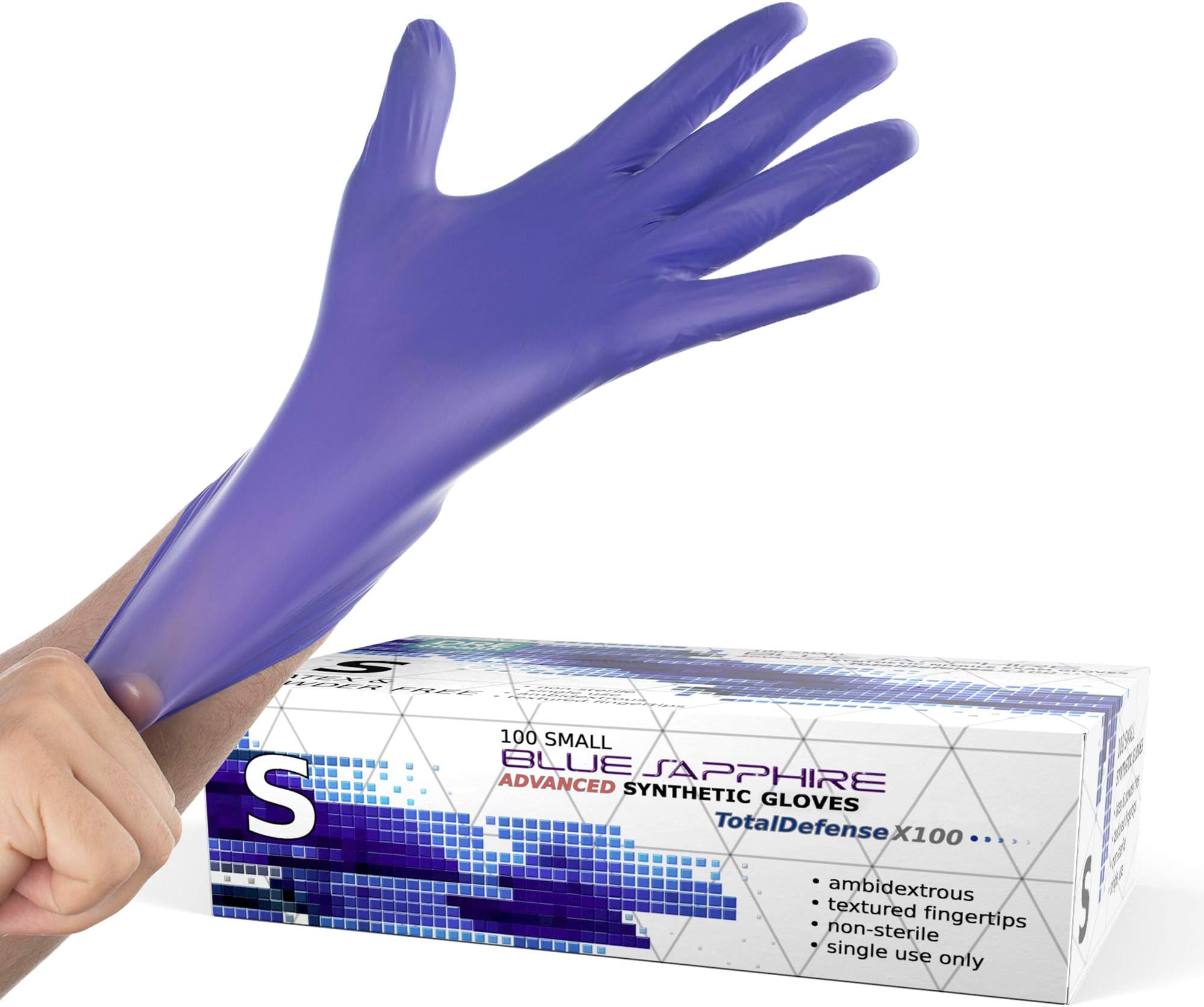 Dre HealthSynthetic Nitrile Disposable Gloves -100 PK Latex Free Medical Gloves
