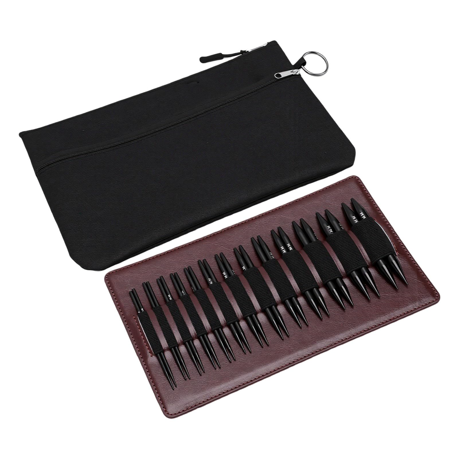 OVAQUIXI Juego de 13 Pares de Agujas Intercambiables de 3.0 a 10.0 Mm,