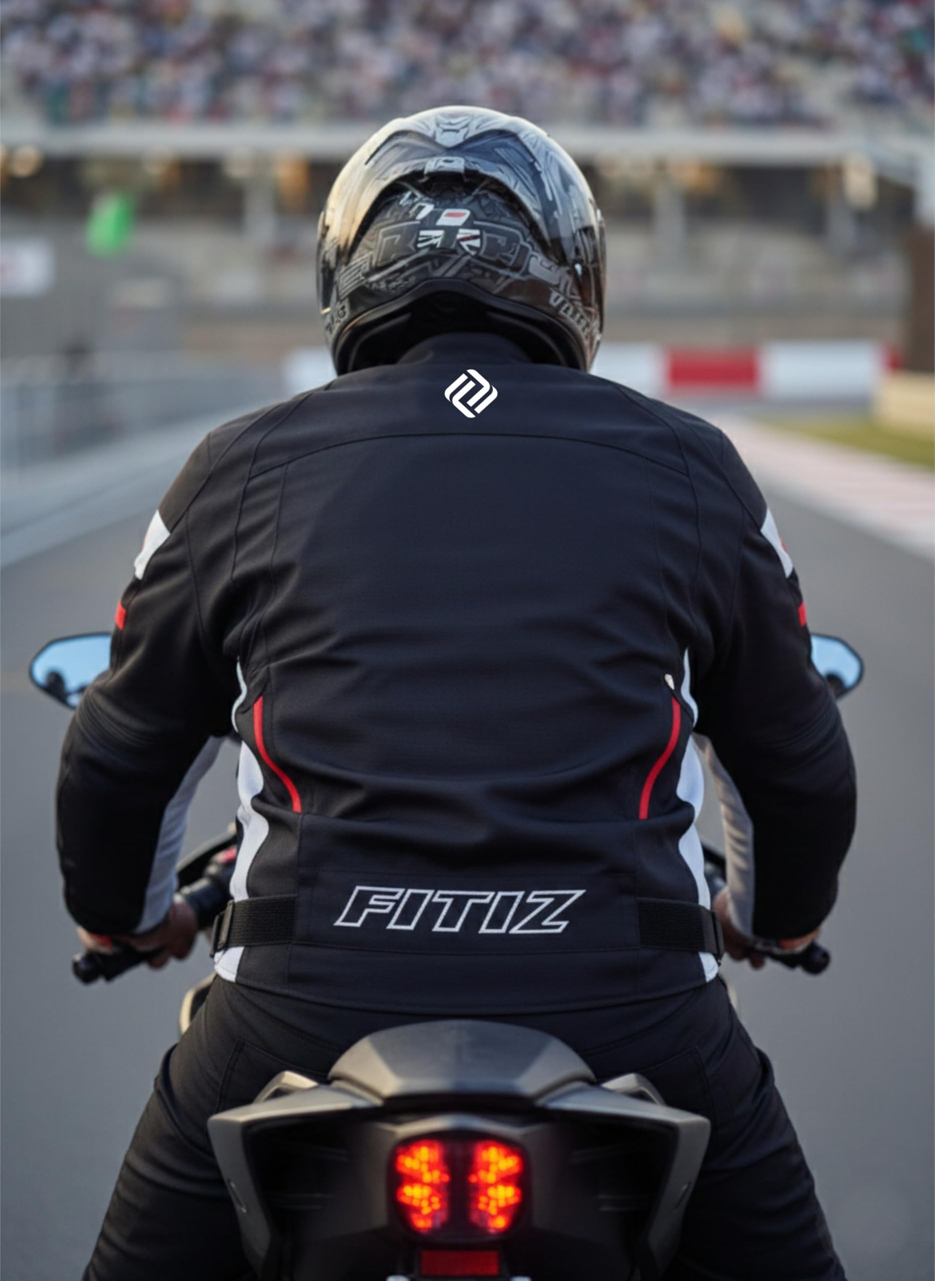 Premium Motorcycle Jacket Men for Adventure/Touring with Cordura Textile Summer Winter Windproof Bike Jacket for Racing, Riding Removeable CE Approved Protections — view 4