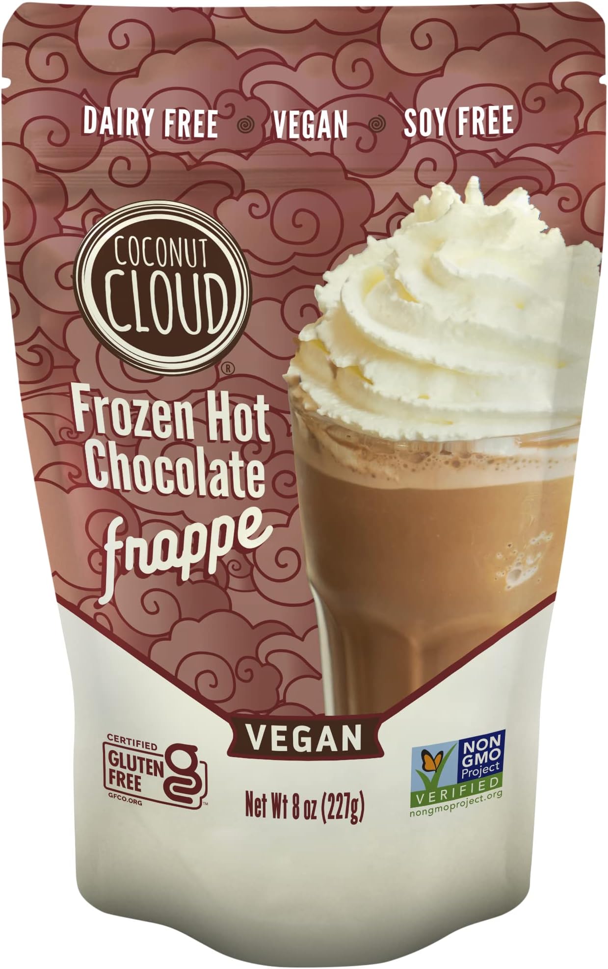 Frozen Hot Chocolate | Blended Instant Frappe Iced Cocoa | Add Nut Milk, Ice & Enjoy | Easy, Creamy, Delicious, Tasty Barista Quality. (Vegan, Dairy-Free, Plant Based, Certified Gluten-Free, Women Owned, US Made), 6 Servings