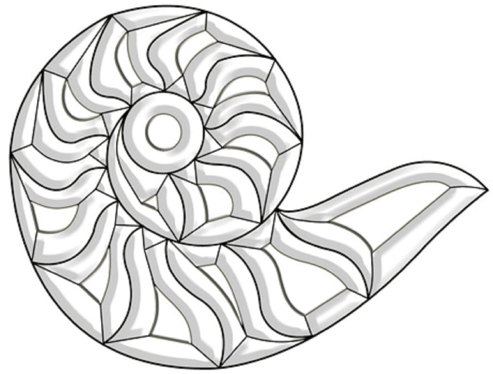 Stained Glass Supplies Clear Beveled Glass Snail Bevel Cluster EC300