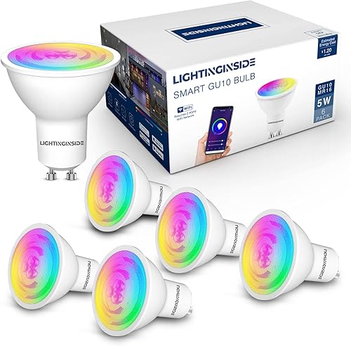 Miniatura 2 de Lightinginside Paquete de 4 bombillas inteligentes para candelabros + paquete de 6 bombillas inteligentes GU10