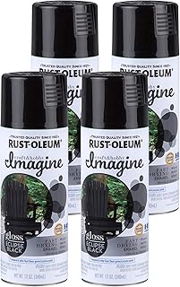 10020066327252 Imagine Spray Paint, Gloss Eclipse Black