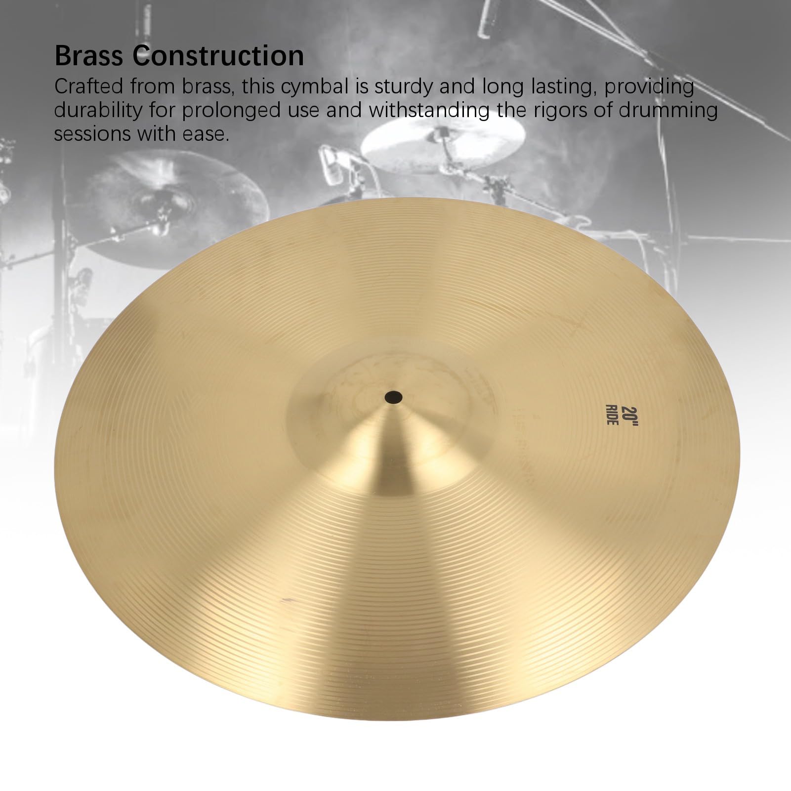 Platillos Crash, sonido claro, latón, para percusión jazz, para amantes de la música profesional (14 pulgadas) (18 pulgadas) (20 pulgadas)