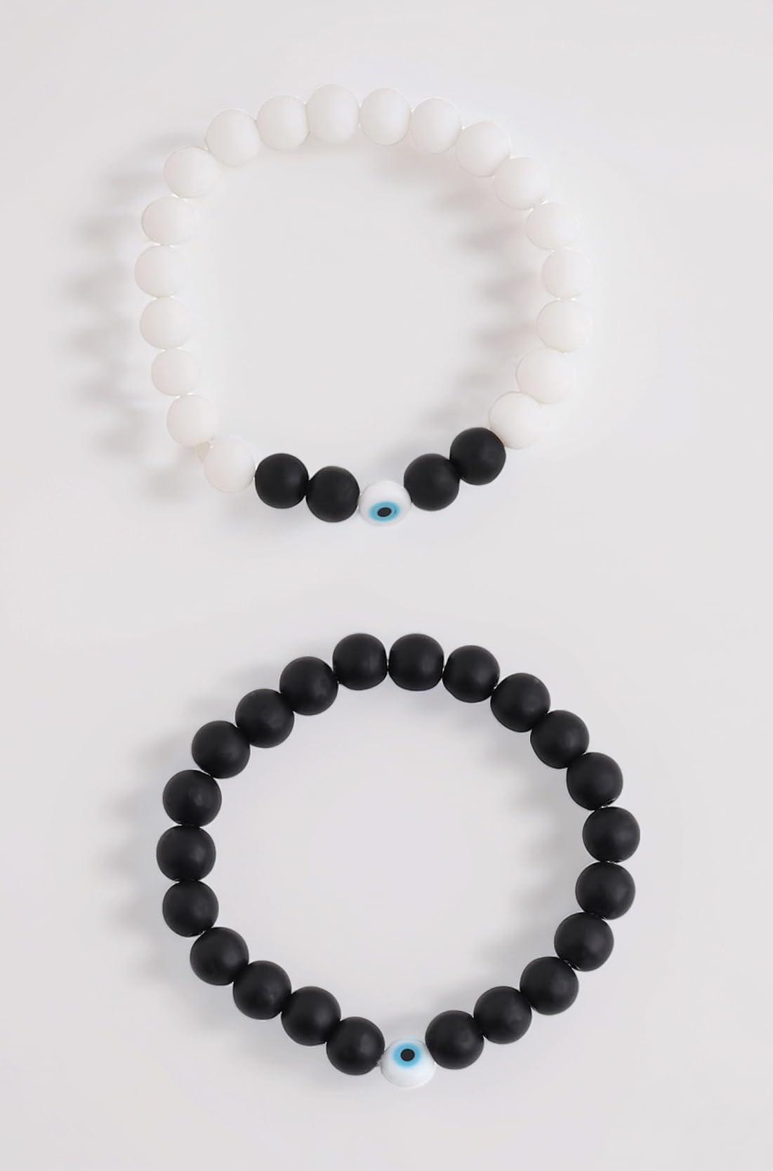 Yellow Chimes Evil Eye Bracelet For Women and Men | Fashion Blue Eye Stone White Bracelet Unisex Nazar Hand Bands Bracelet | Accessories Jewellery for Women | Birthday Gift for Girls & Boys