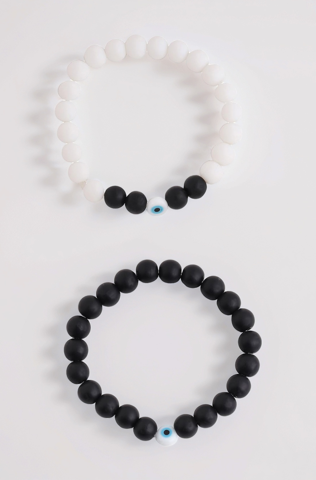 Yellow Chimes Evil Eye Bracelet For Women and Men | Fashion Blue Eye Stone White Bracelet Unisex Nazar Hand Bands Bracelet | Accessories Jewellery for Women | Birthday Gift for Girls & Boys