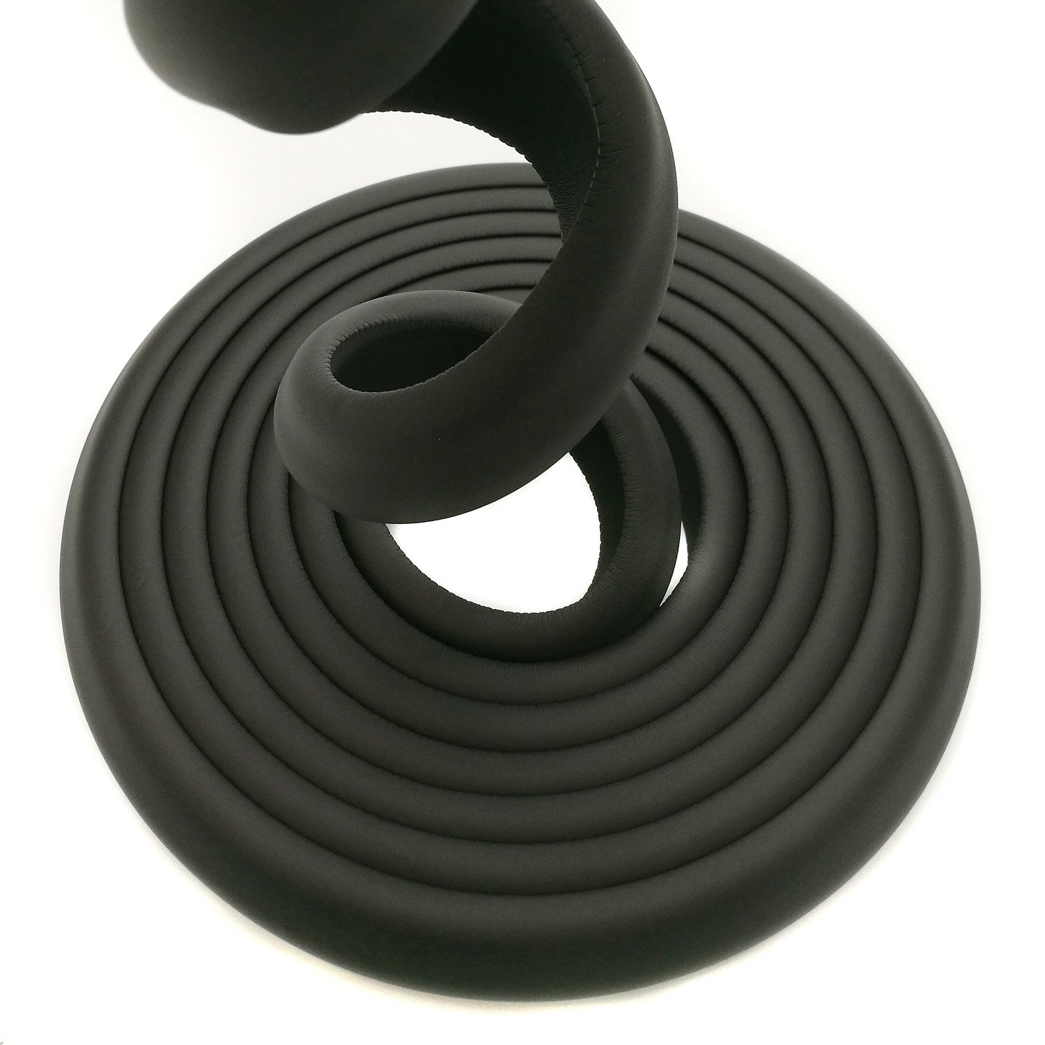 50M Protezione Bordi L-Forma Protezioni Antispigolo in Schiuma Sicurezza dei Vostri Bambini, Striscia Paraspigolo Spigolo, Extra Spesso Bordi Protezione, 10x5m, Nero KXD7000 Black