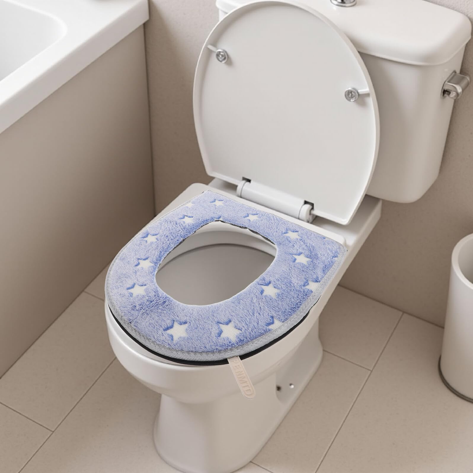 VANZACK Funda Asiento Calefactable USB para Inodoro Cojín Calefactor Inteligente Temperatura para Invierno Lavable