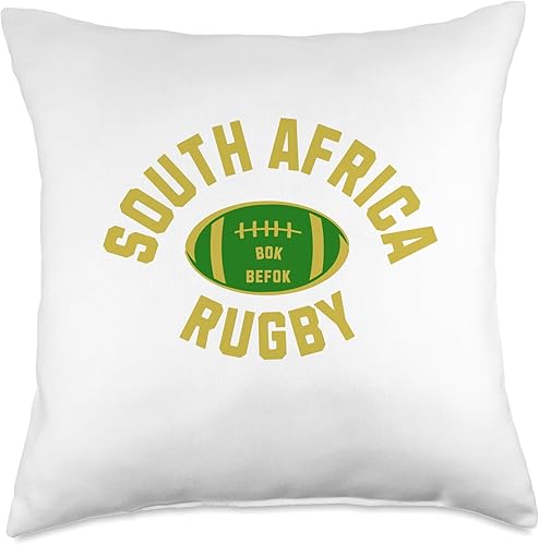 África Sudafricana Rugby Bok befok - Almohada (18 x 18 pulgadas), multicolor