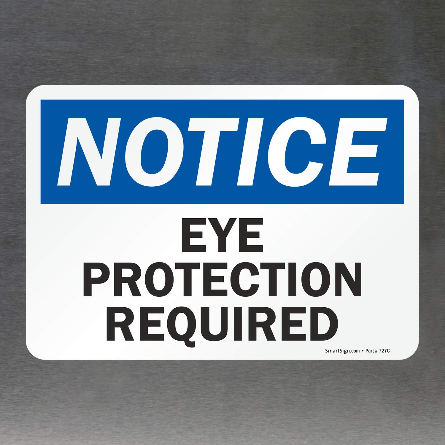 Safety Sign Eye Protection Required Sign - Save 10% Instantly Safety Signs, image size:1500x1500