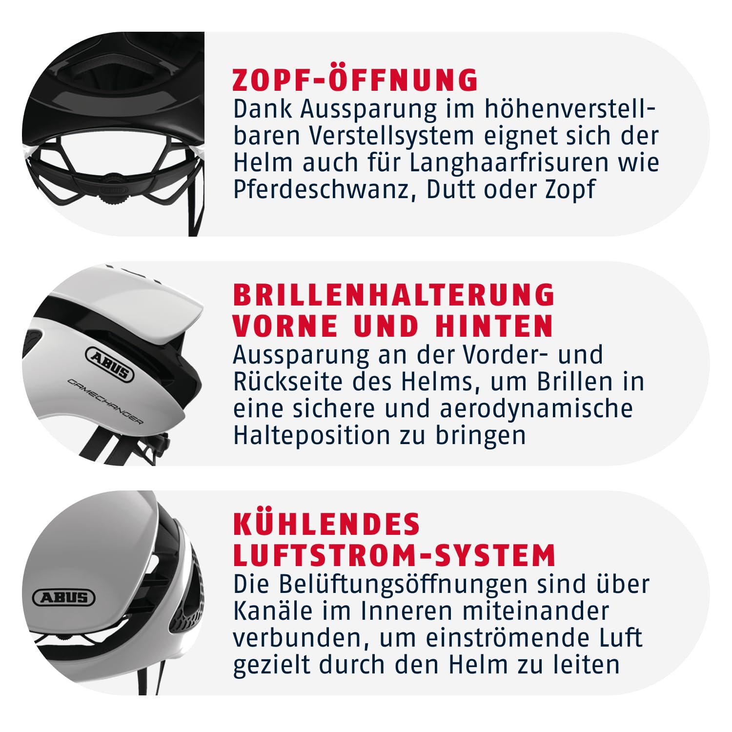 ABUS Unisex Fahrradhelm, Weiß (Polar White), L (59-62 cm) | Fahrradhelm mit aerodynamischen Gurtbändern, kühlendes Luftstrom-System, Brillenhalterung, Verstellsystem, Zopf-Öffnung