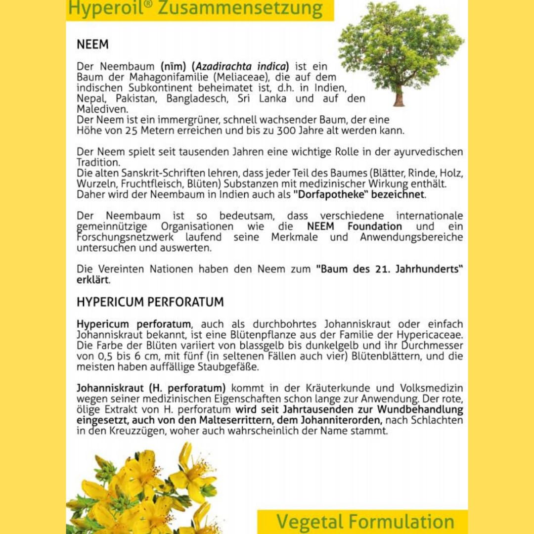 Hyperoil Olio Spray per Lesioni e Alterazioni Cutanee - Piaghe da decubito - Ustioni - Ferite - Dispositivo medico - 100 ml