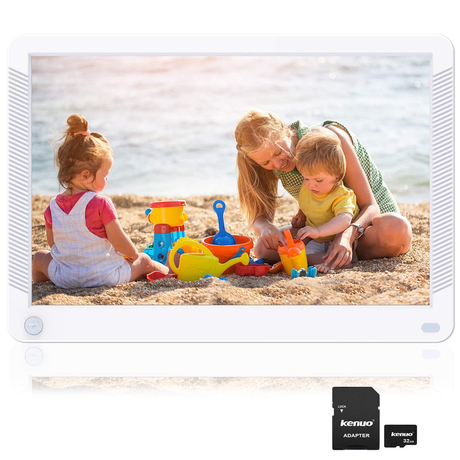 Kenuo 10.1 inch Digital Picture Frame Motion Sensor Include 32GB Card 1920x1080 IPS Screen